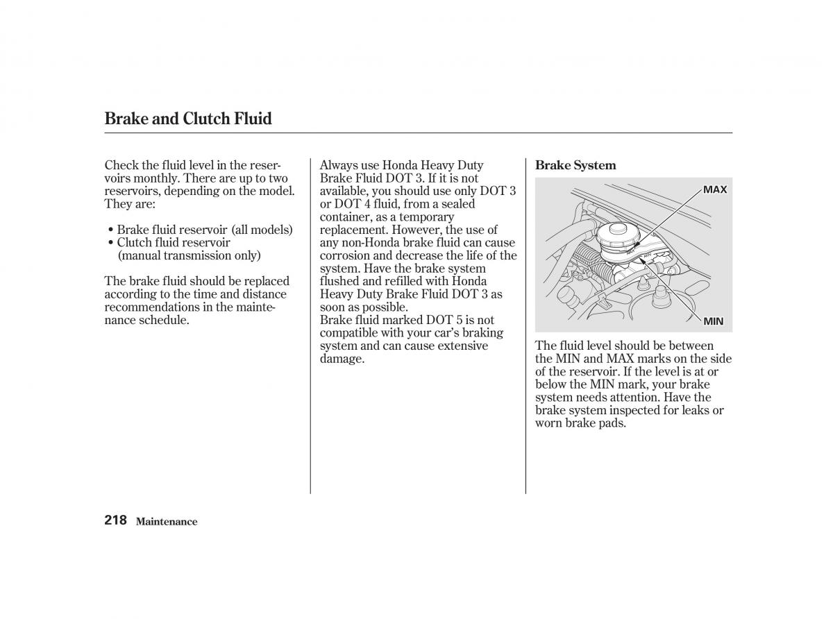 Honda Civic VII owners manual / page 217