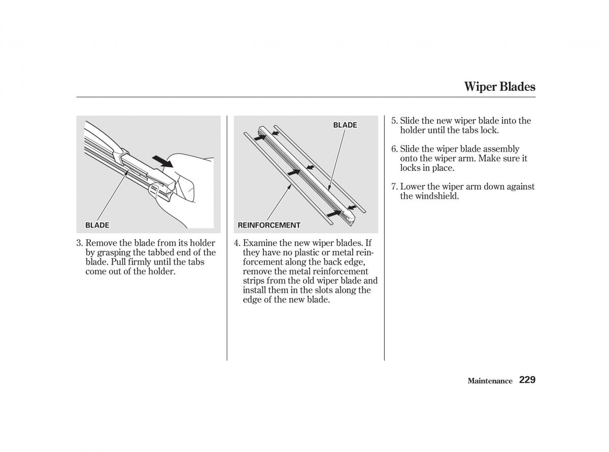 Honda Civic VII owners manual / page 228