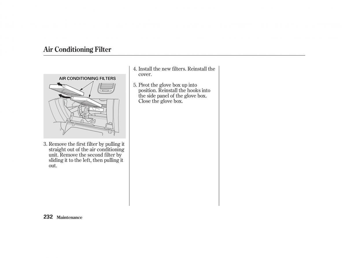 Honda Civic VII owners manual / page 231