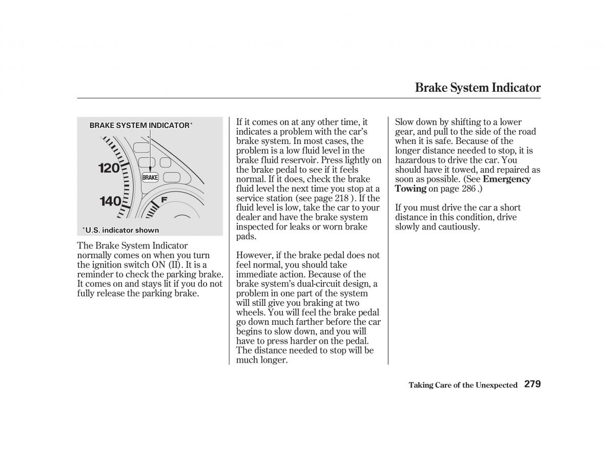 Honda Civic VII owners manual / page 278