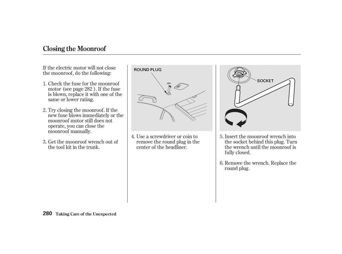 Honda Civic VII owners manual / page 279