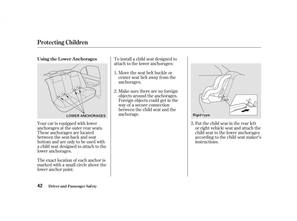 Honda Civic VII owners manual / page 41