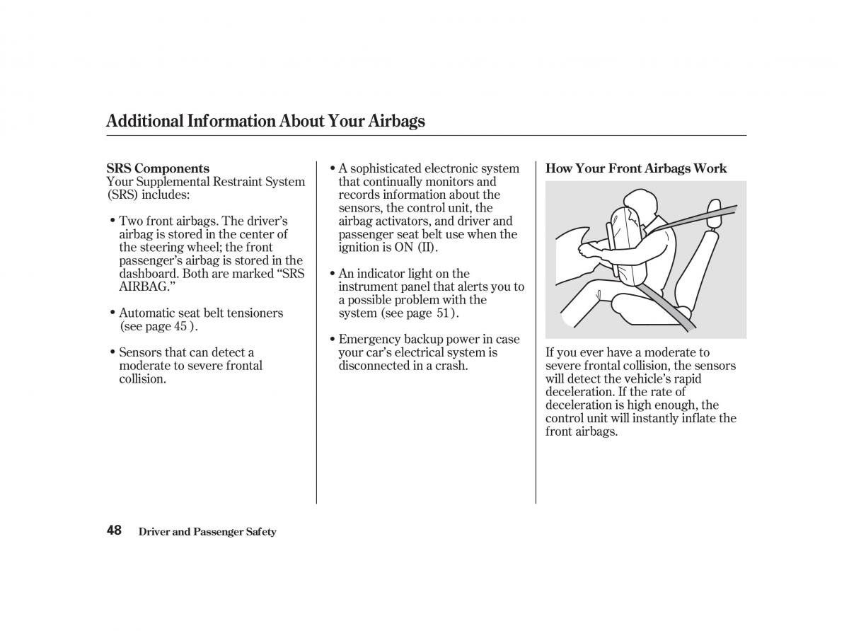 Honda Civic VII owners manual / page 47