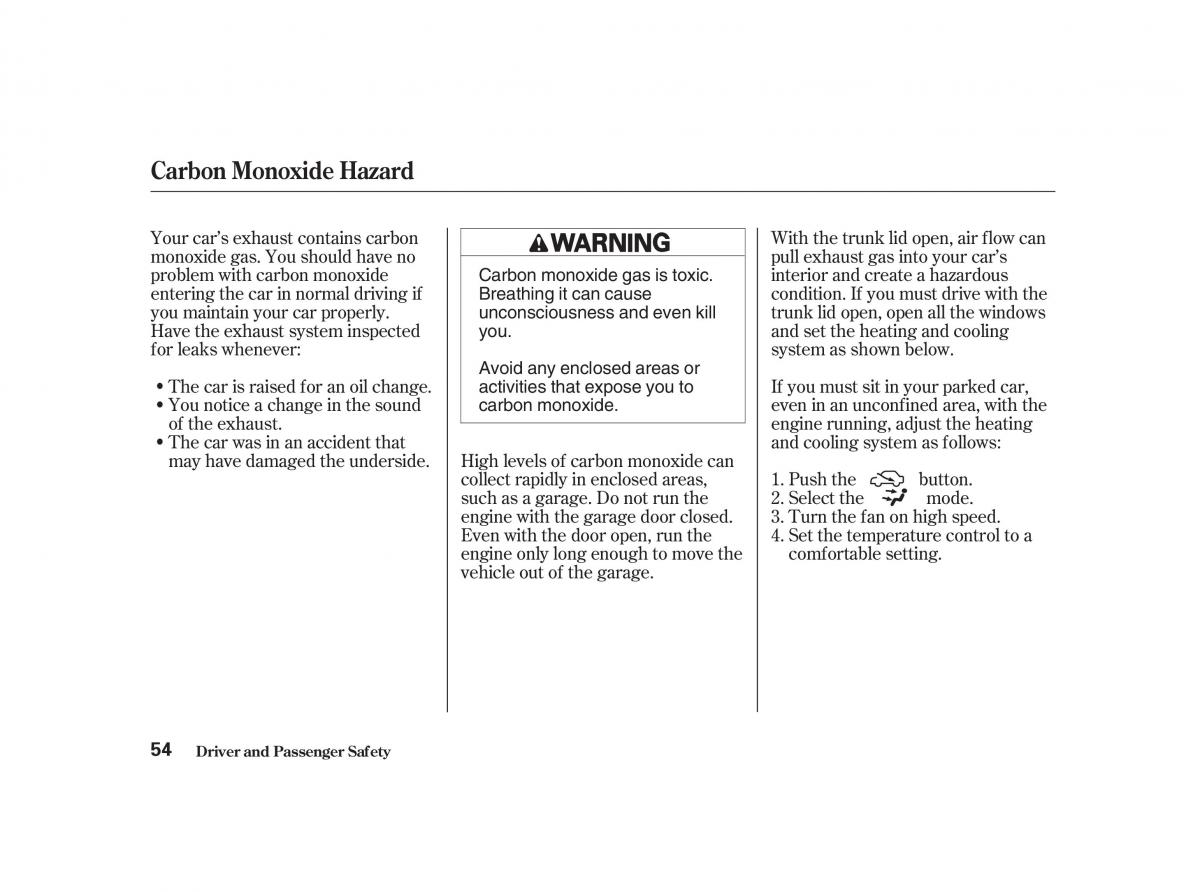 Honda Civic VII owners manual / page 53