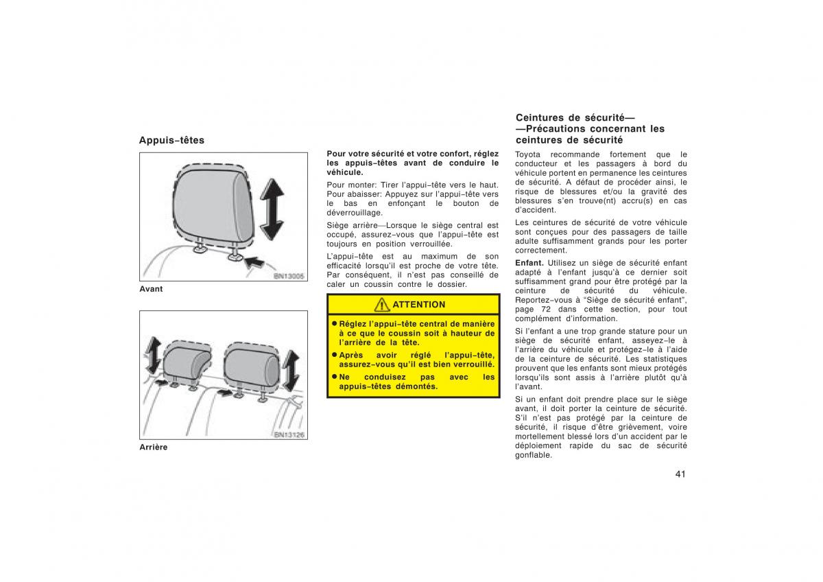 Toyota Corolla X manuel du proprietaire / page 57