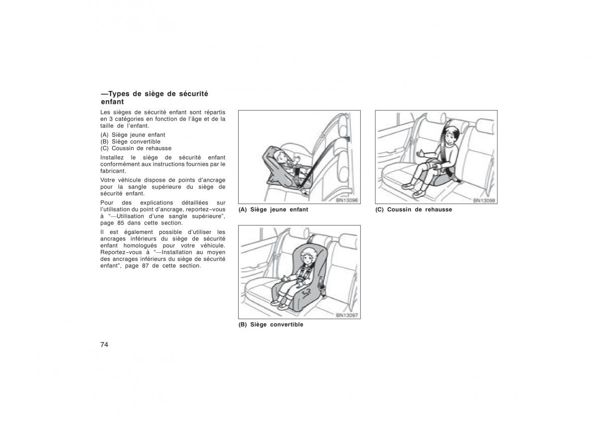 Toyota Corolla X manuel du proprietaire / page 90