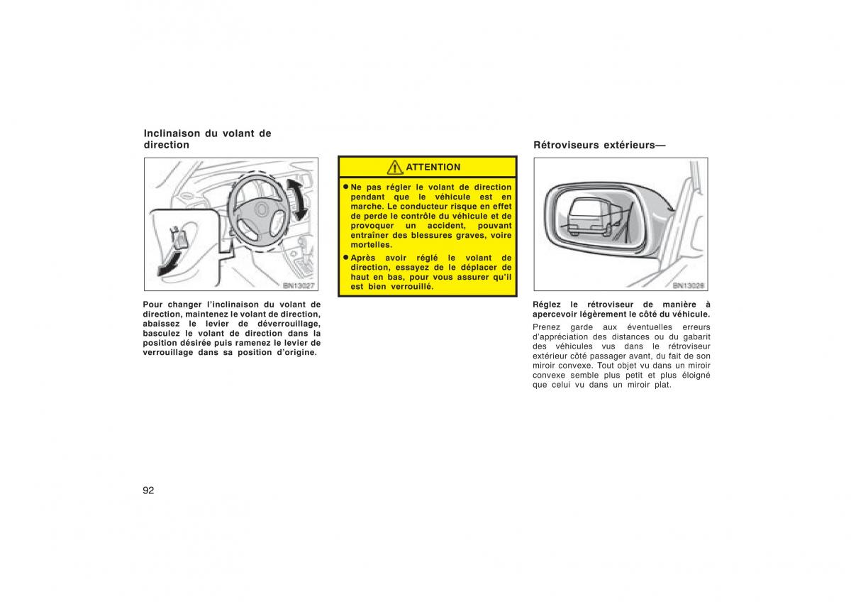 Toyota Corolla X manuel du proprietaire / page 108