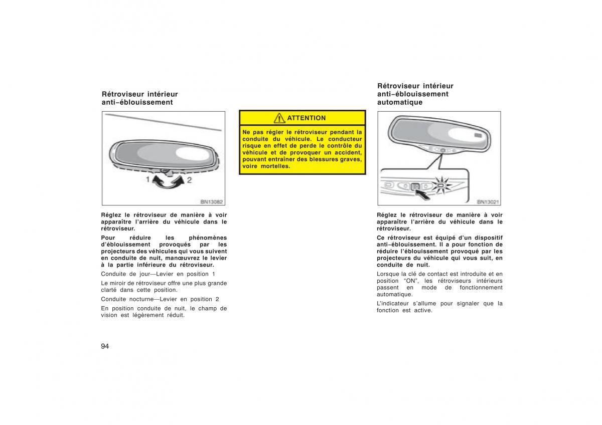 Toyota Corolla X manuel du proprietaire / page 110