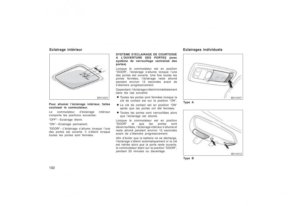 Toyota Corolla X manuel du proprietaire / page 118