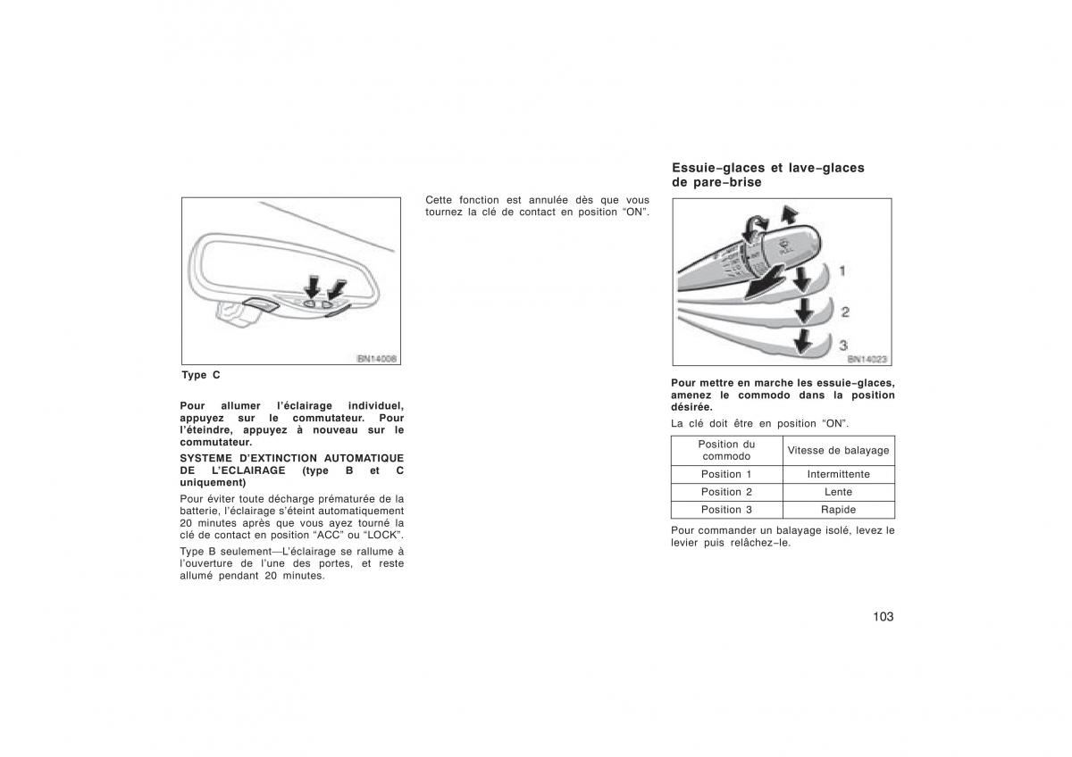 Toyota Corolla X manuel du proprietaire / page 119