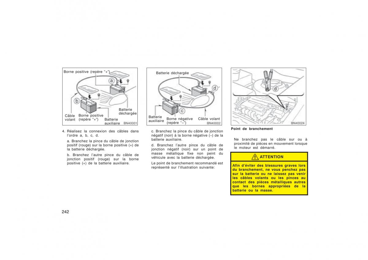 Toyota Corolla X manuel du proprietaire / page 258