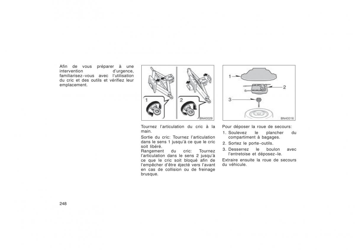 Toyota Corolla X manuel du proprietaire / page 264