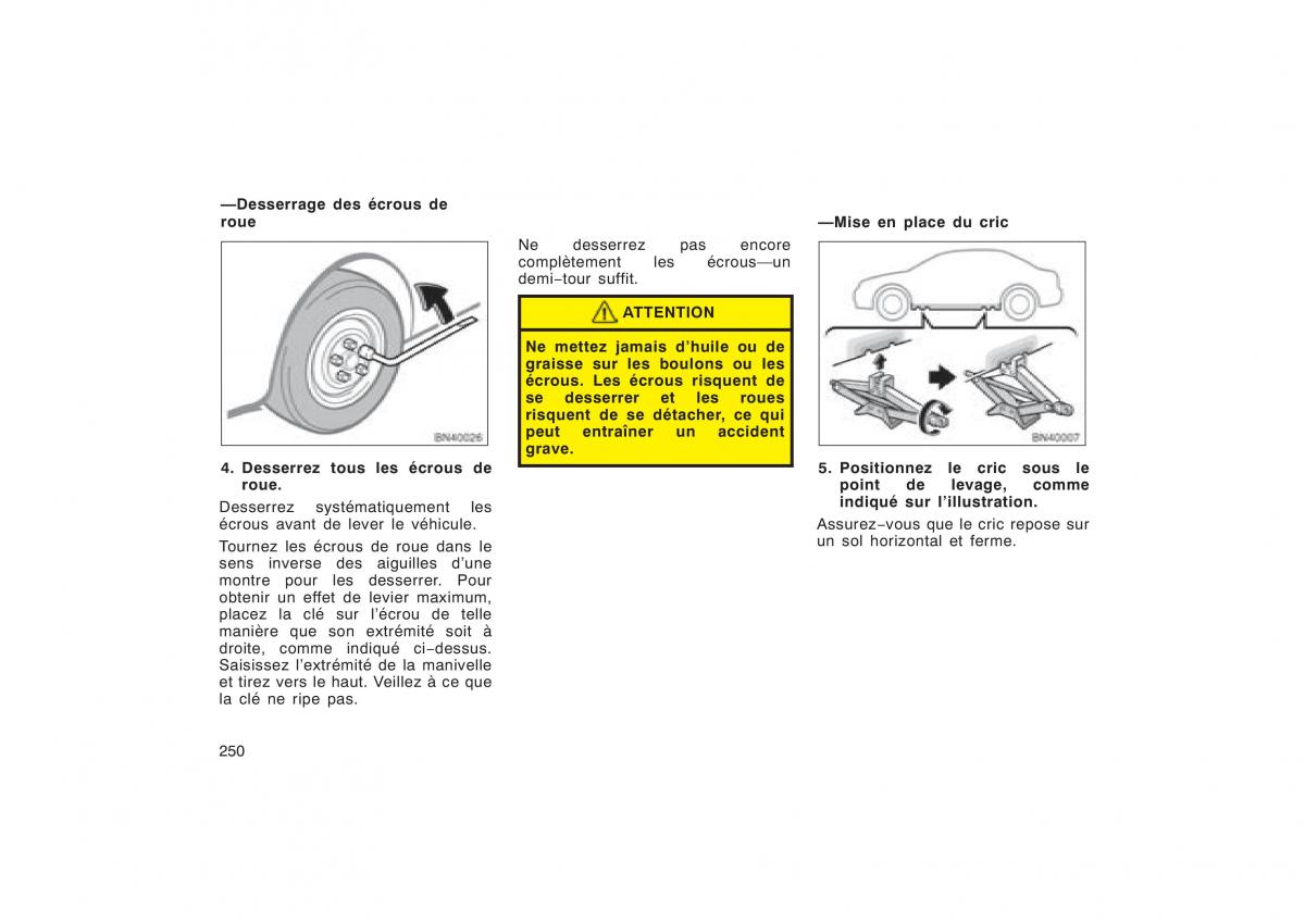 Toyota Corolla X manuel du proprietaire / page 266