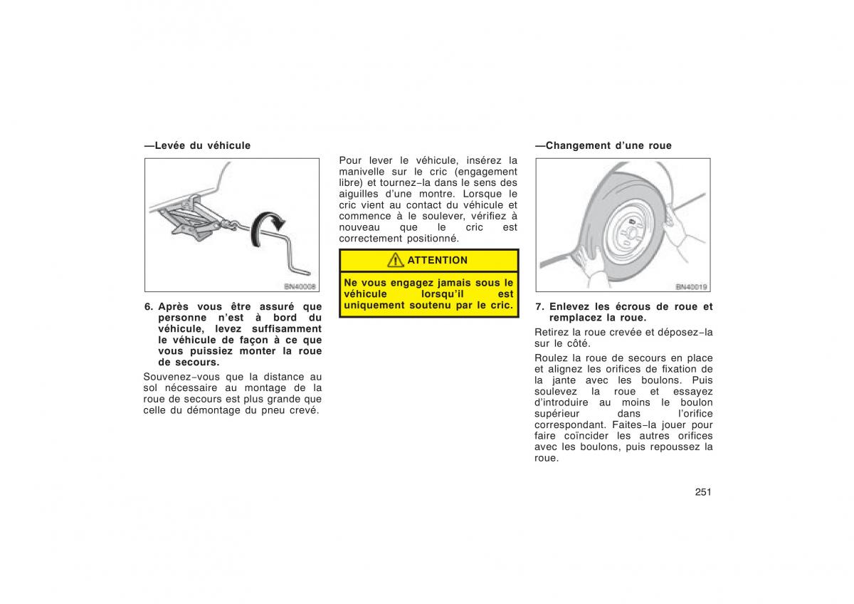 Toyota Corolla X manuel du proprietaire / page 267