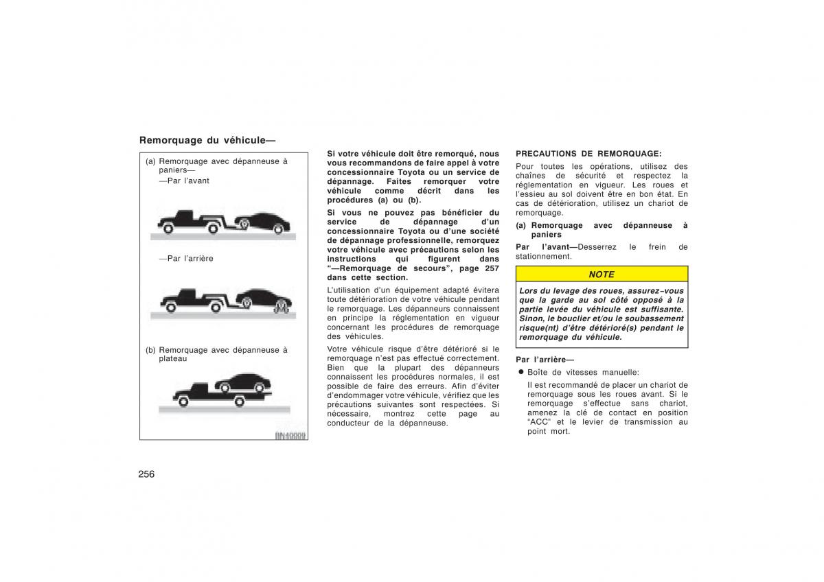 Toyota Corolla X manuel du proprietaire / page 272