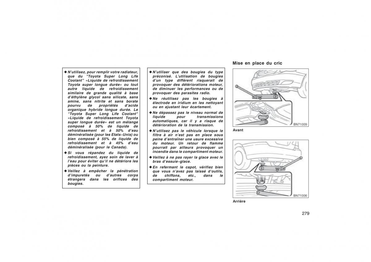 Toyota Corolla X manuel du proprietaire / page 295