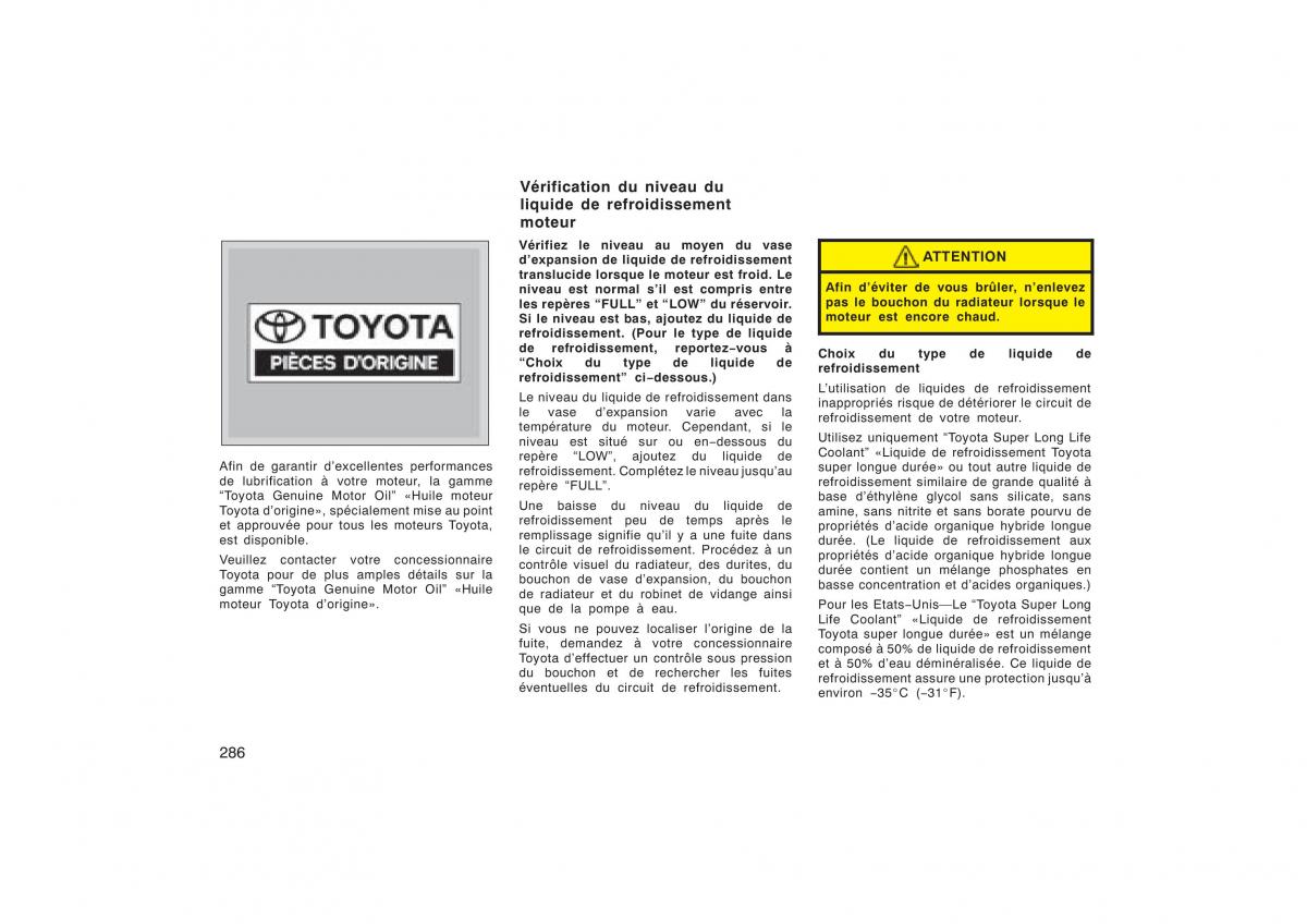 Toyota Corolla X manuel du proprietaire / page 302