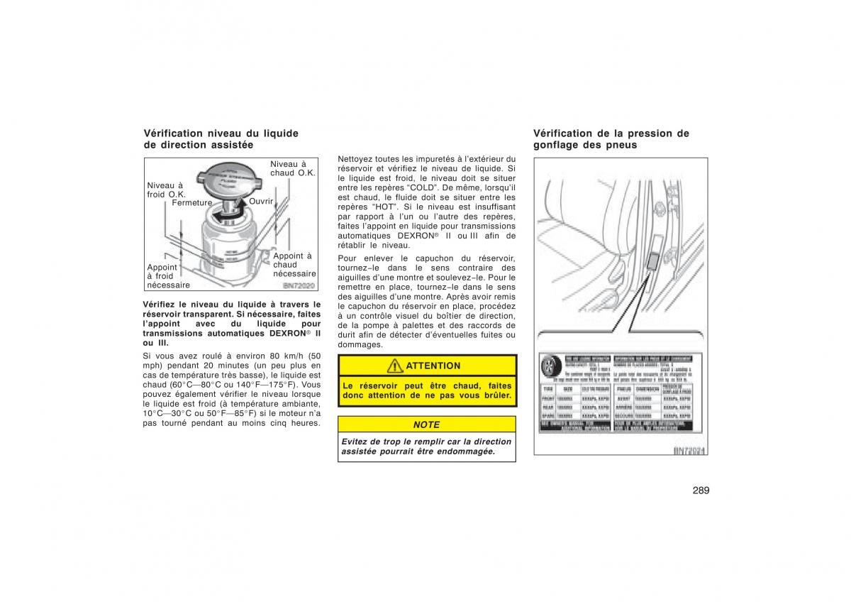 Toyota Corolla X manuel du proprietaire / page 305