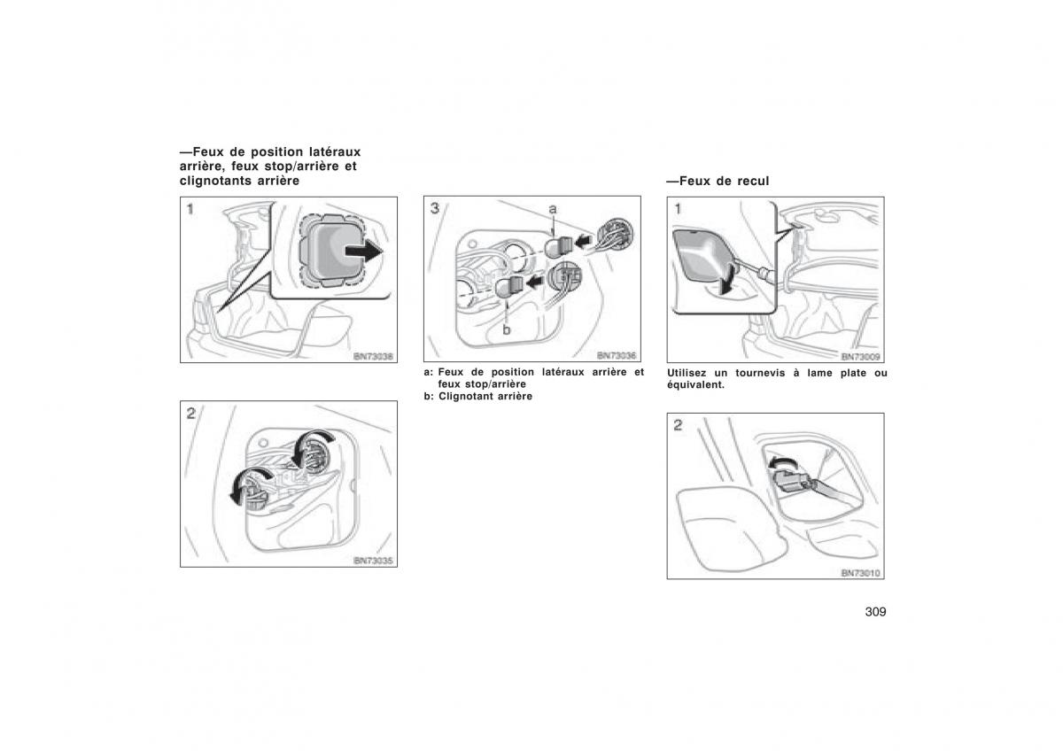 Toyota Corolla X manuel du proprietaire / page 325