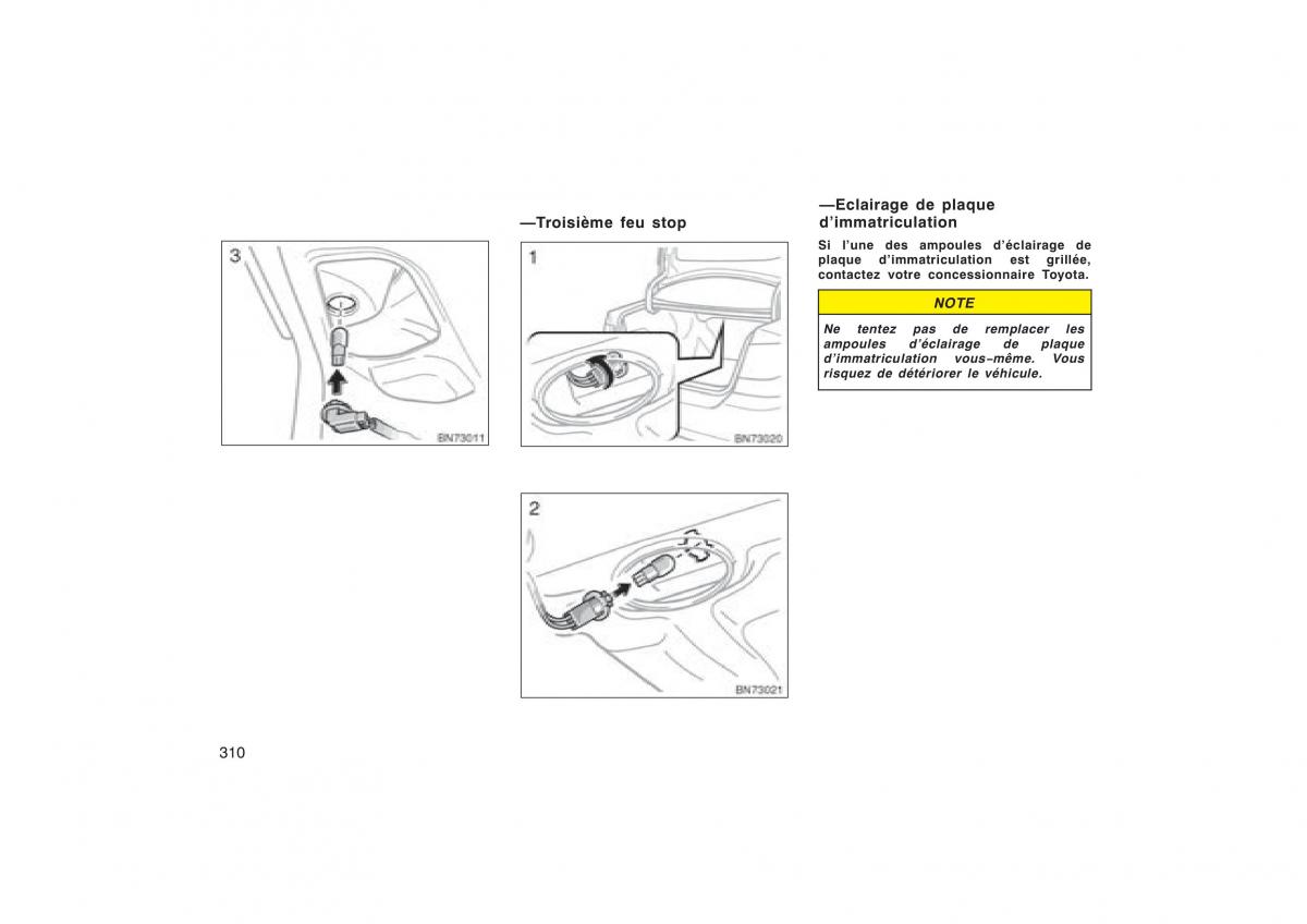 Toyota Corolla X manuel du proprietaire / page 326