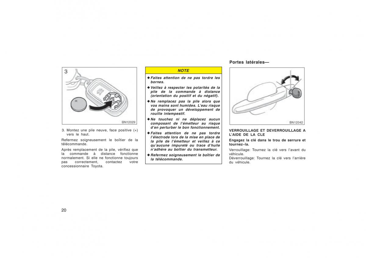 Toyota Corolla X manuel du proprietaire / page 36