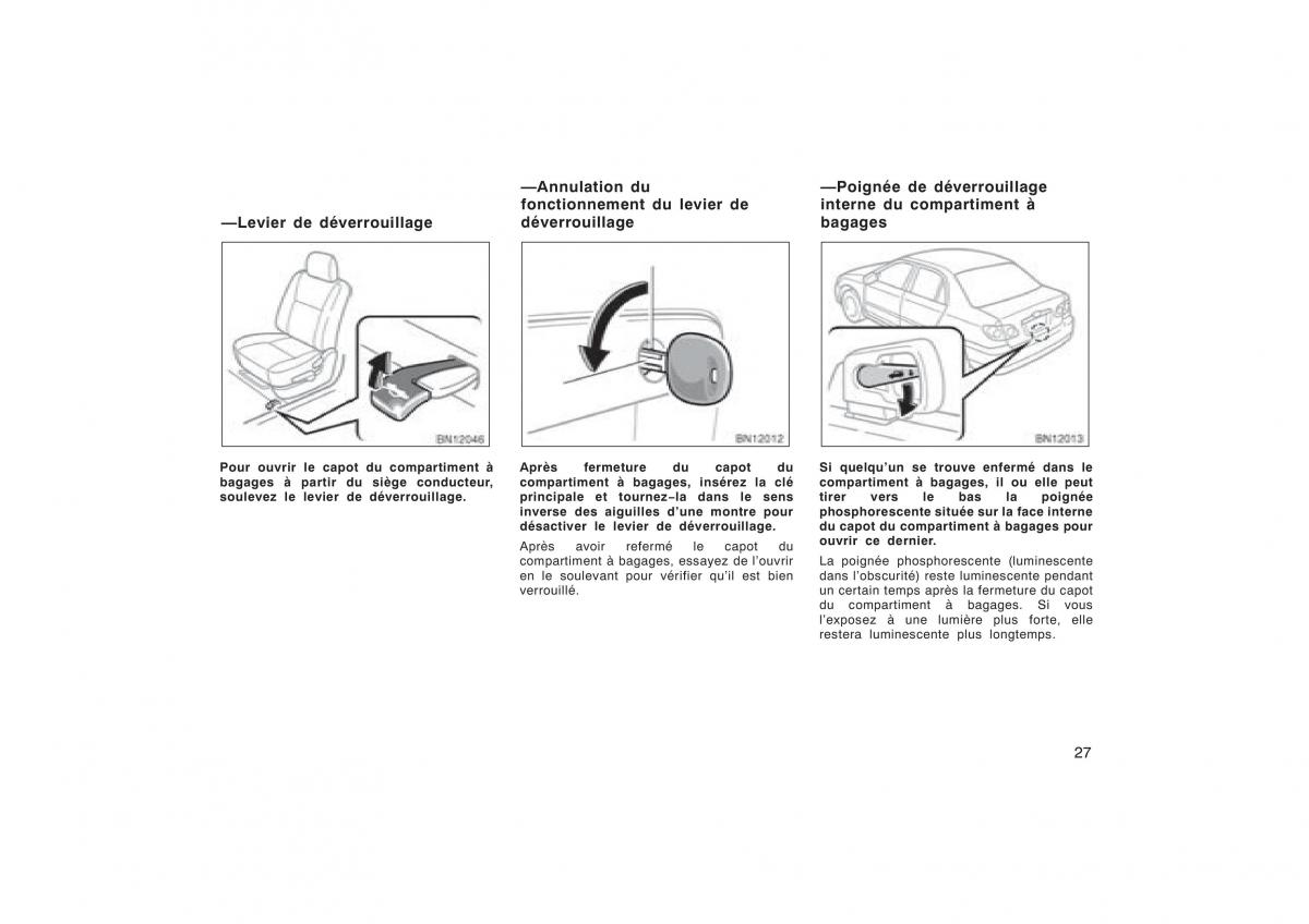 Toyota Corolla X manuel du proprietaire / page 43