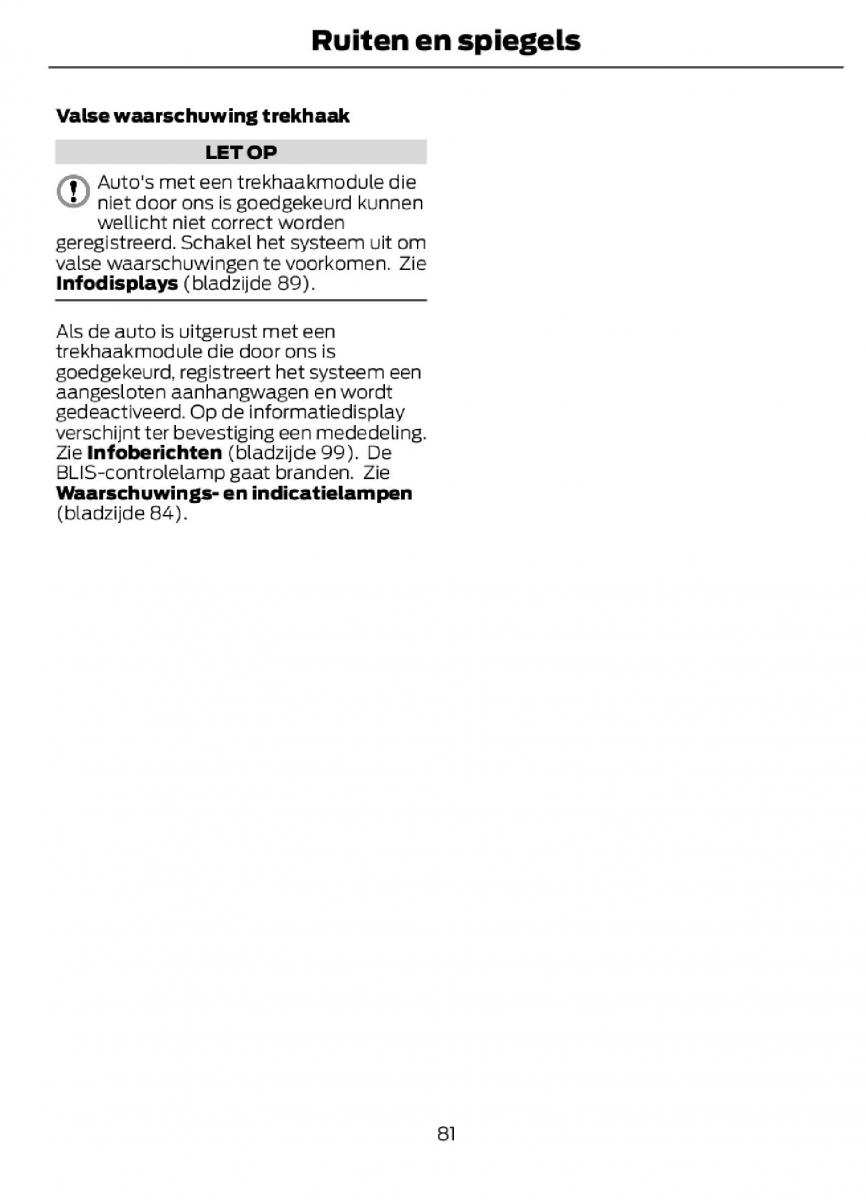 Ford C Max II 2 handleiding / page 84