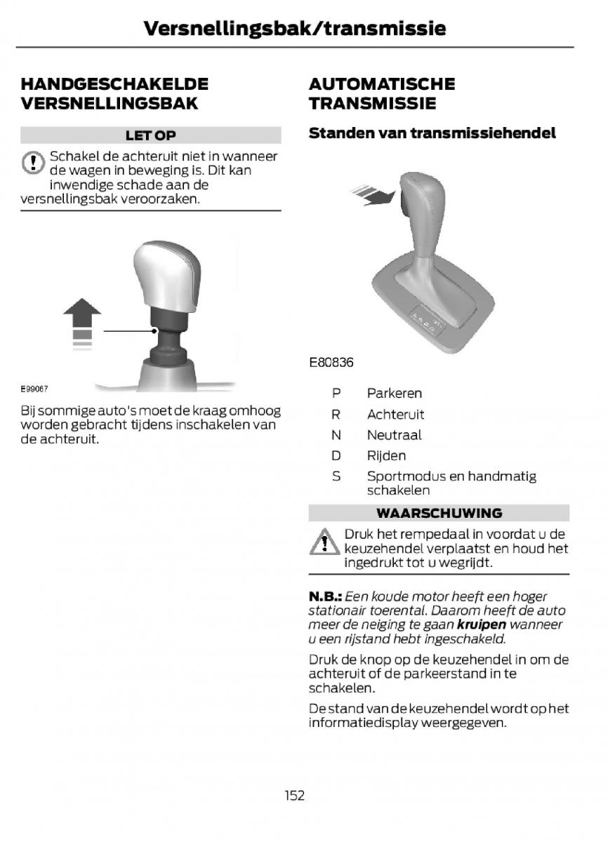 Ford C Max II 2 handleiding / page 155