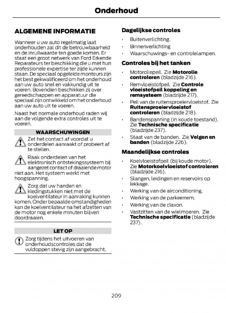 Ford C Max II 2 handleiding / page 212