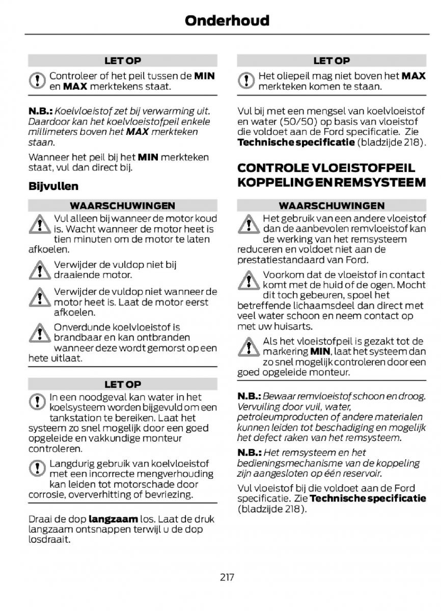 Ford C Max II 2 handleiding / page 220