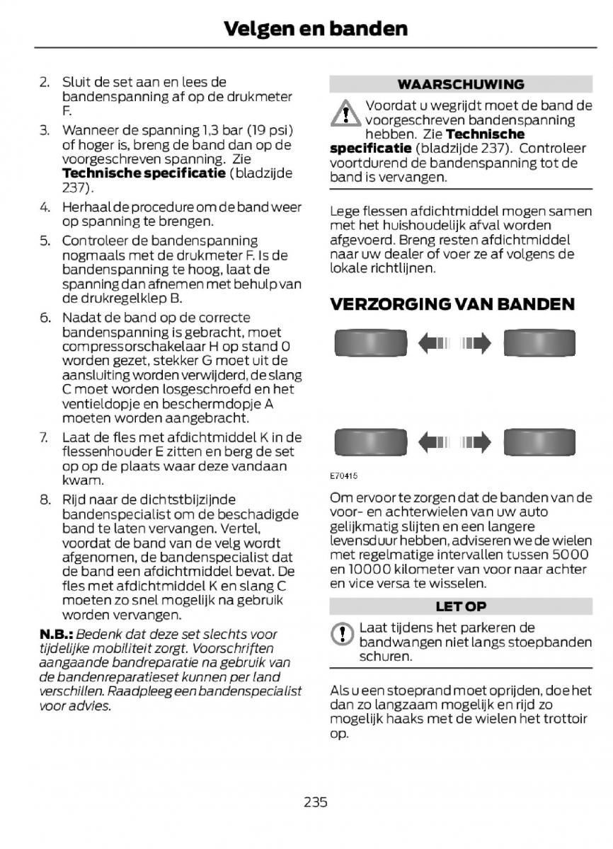 Ford C Max II 2 handleiding / page 238