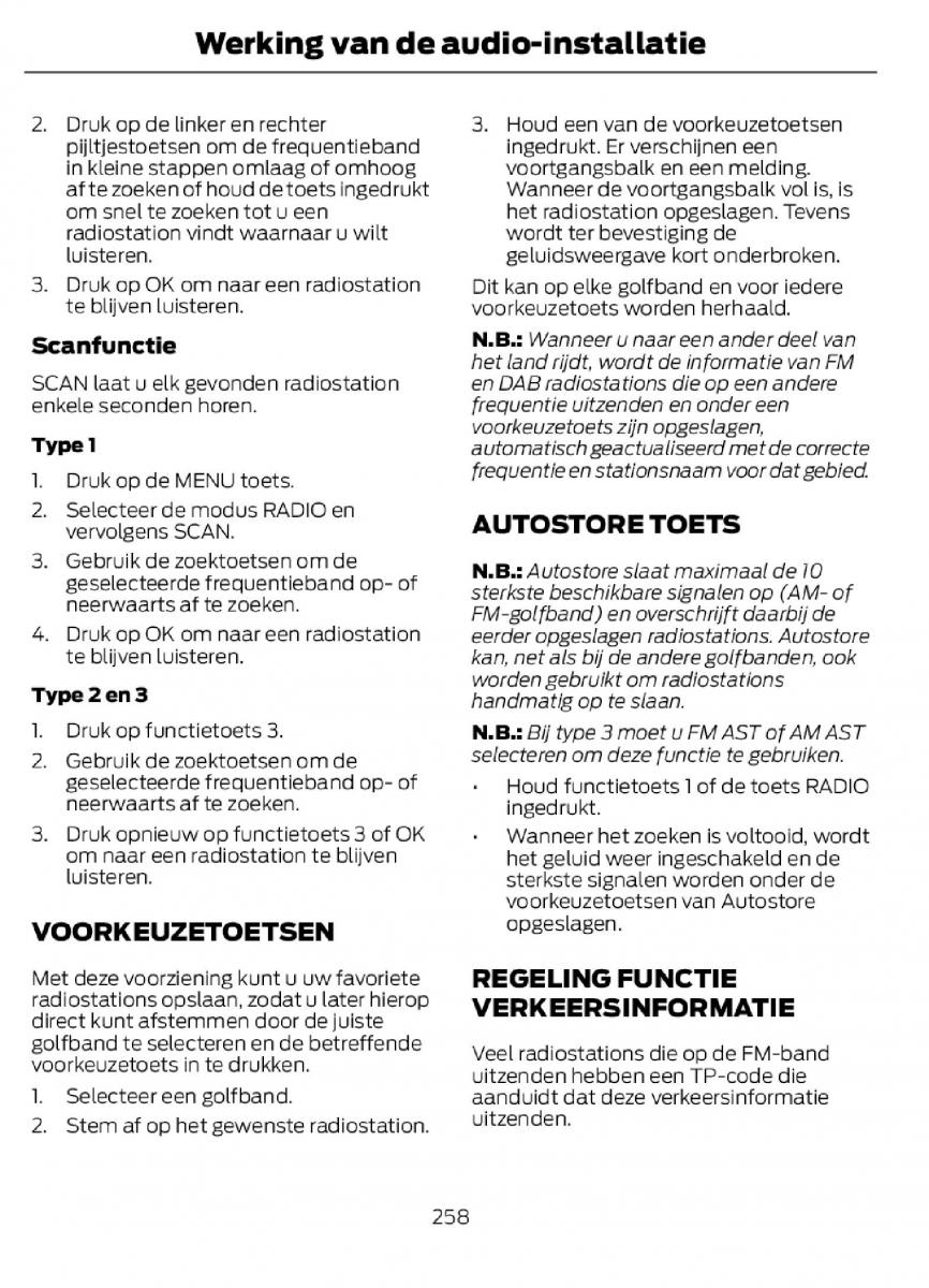 Ford C Max II 2 handleiding / page 261