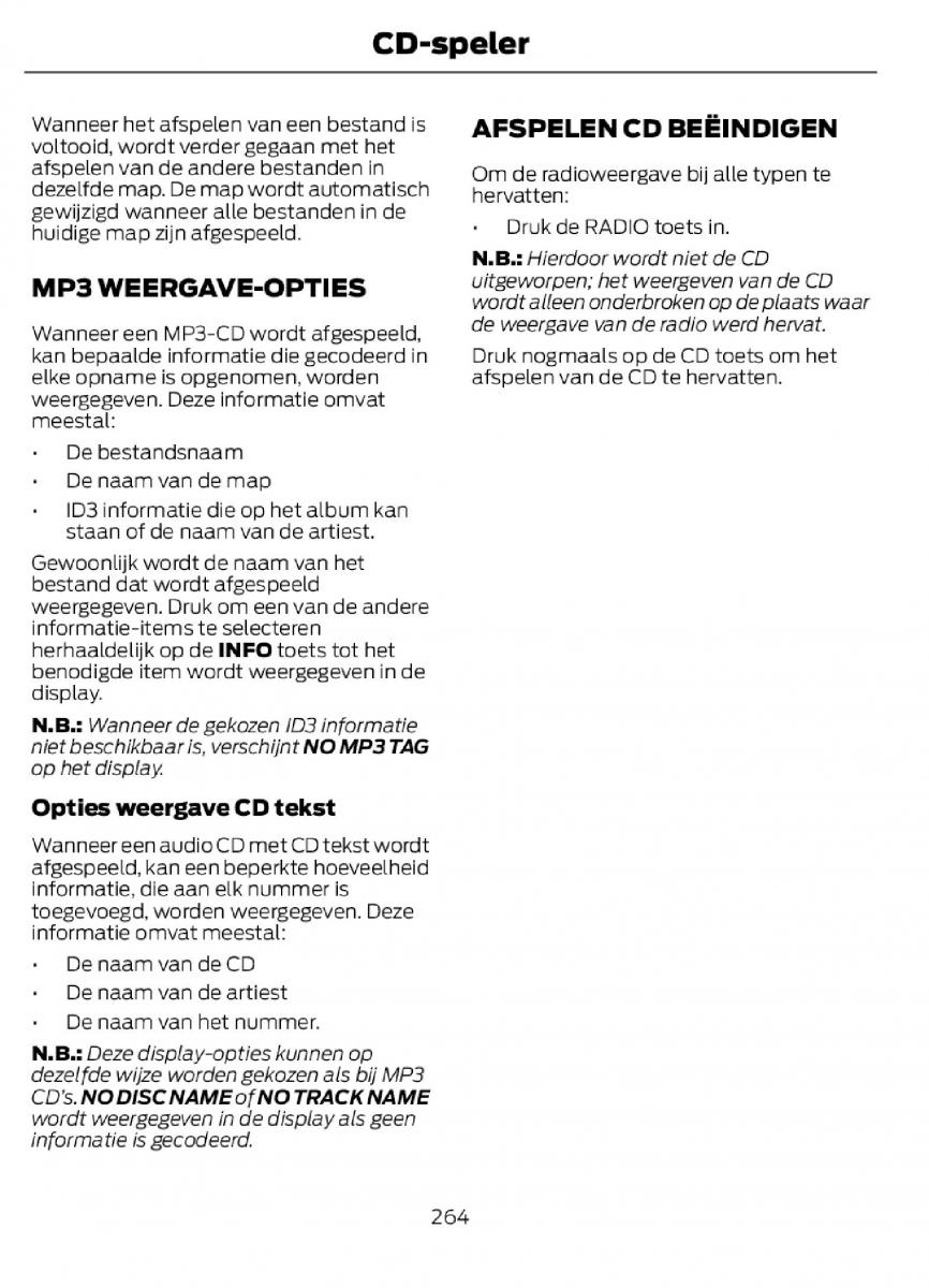 Ford C Max II 2 handleiding / page 267