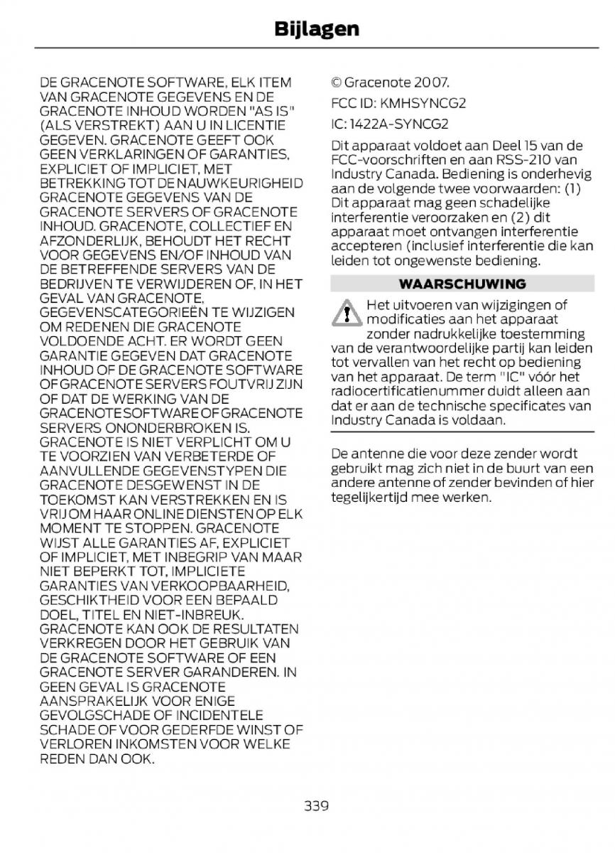 Ford C Max II 2 handleiding / page 342