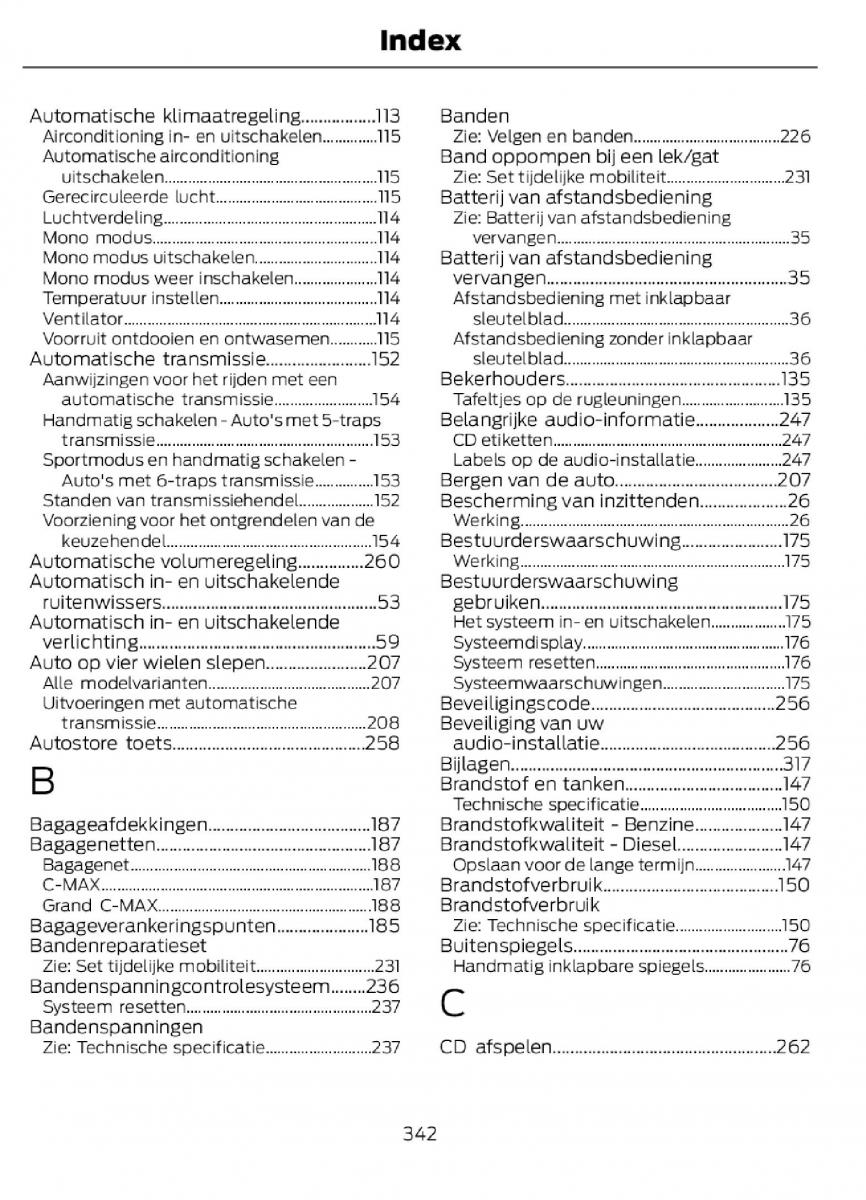 Ford C Max II 2 handleiding / page 345