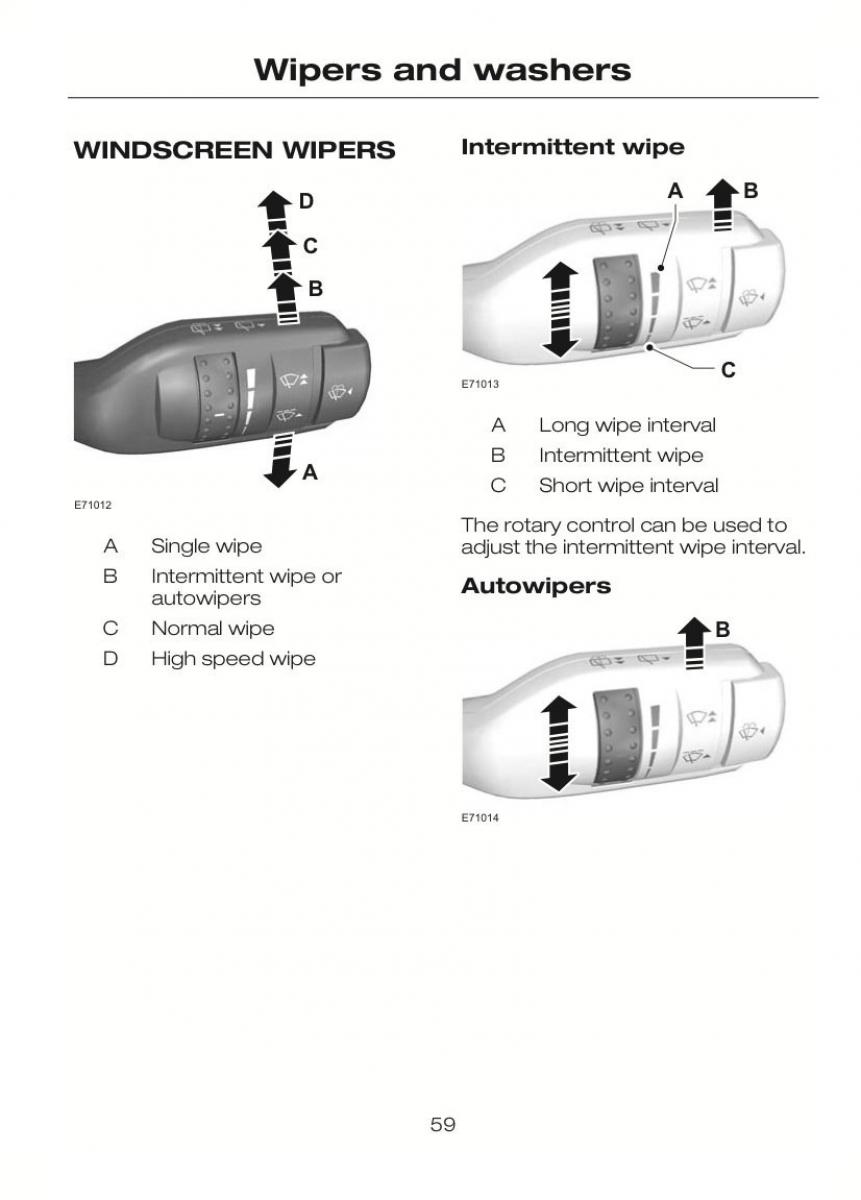 Ford C Max II 2 owners manual / page 63