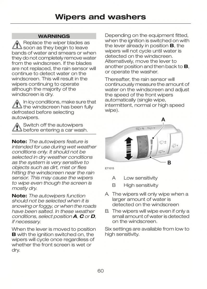 Ford C Max II 2 owners manual / page 64