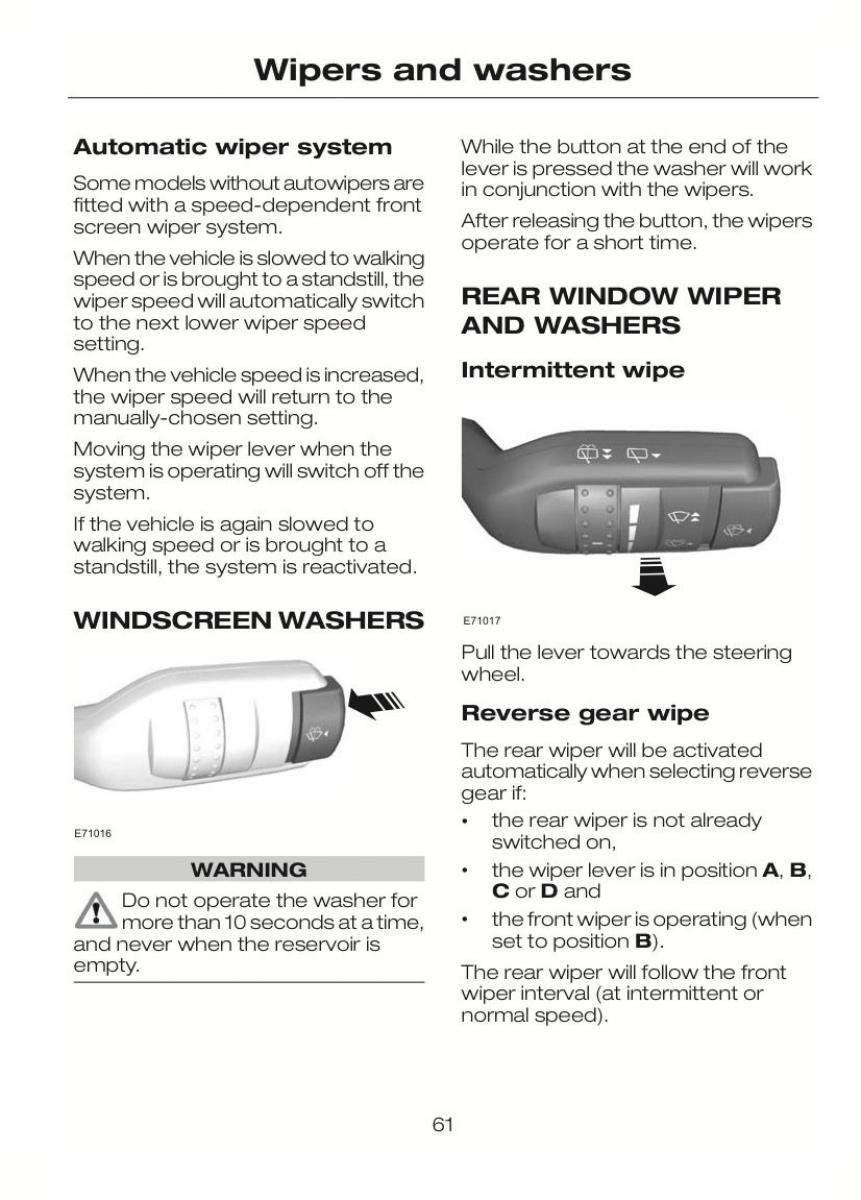 Ford C Max II 2 owners manual / page 65