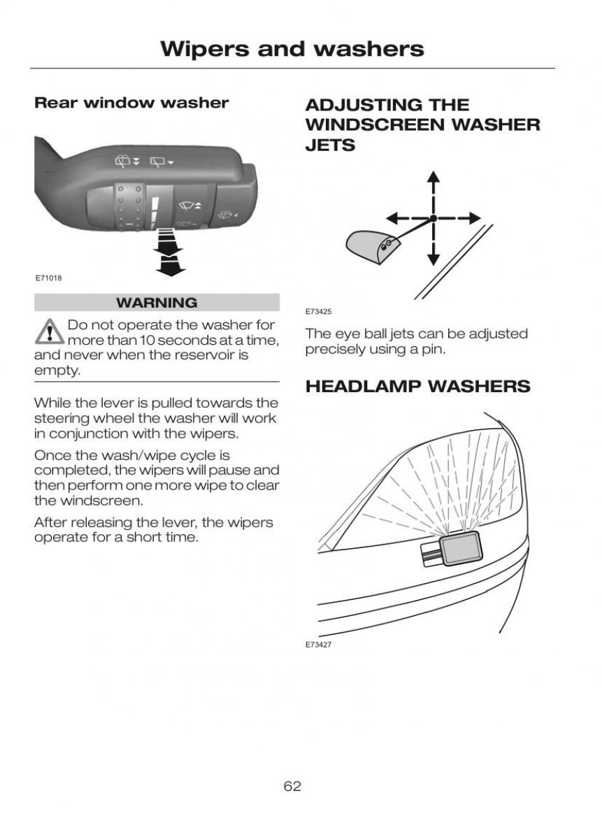 Ford C Max II 2 owners manual / page 66