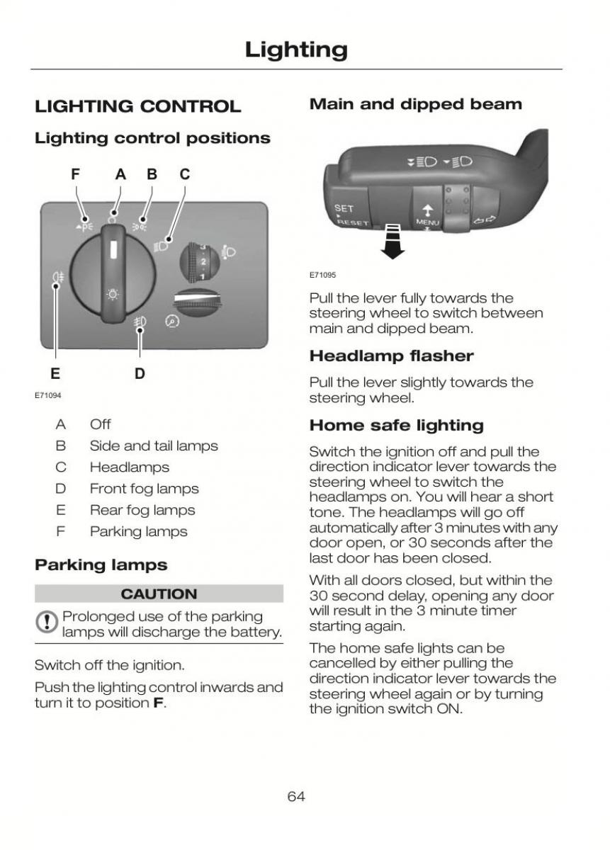 Ford C Max II 2 owners manual / page 68