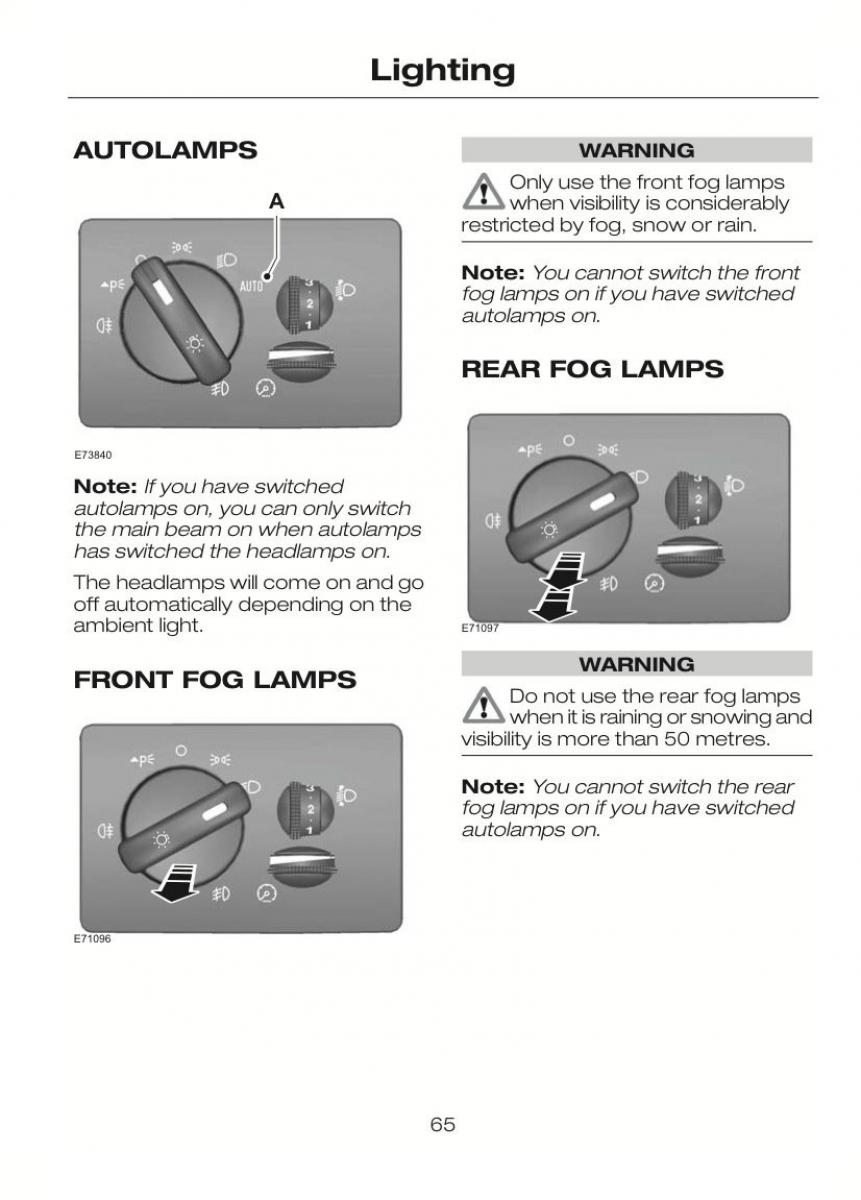 Ford C Max II 2 owners manual / page 69