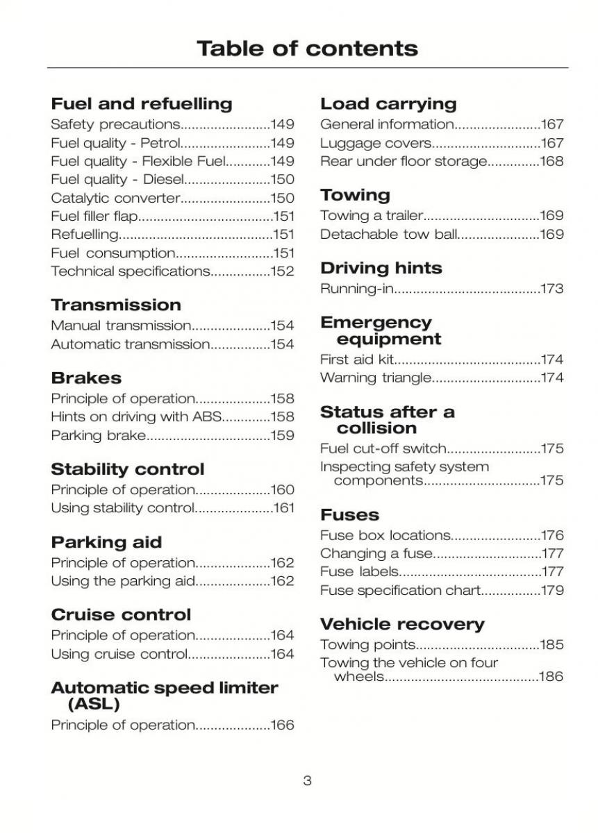 Ford C Max II 2 owners manual / page 7