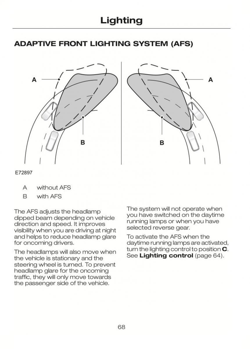 Ford C Max II 2 owners manual / page 72