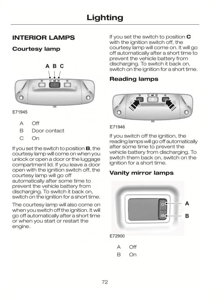 Ford C Max II 2 owners manual / page 76