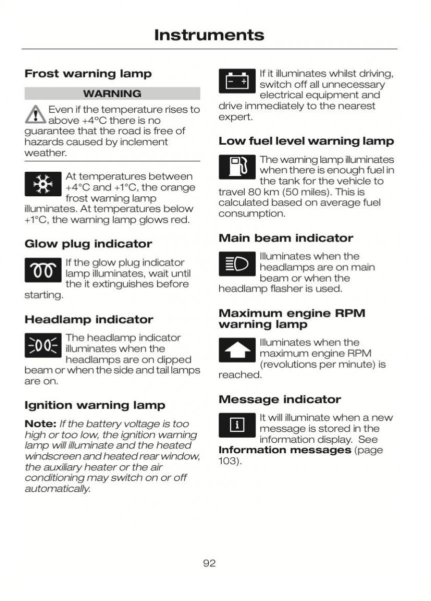 Ford C Max II 2 owners manual / page 96