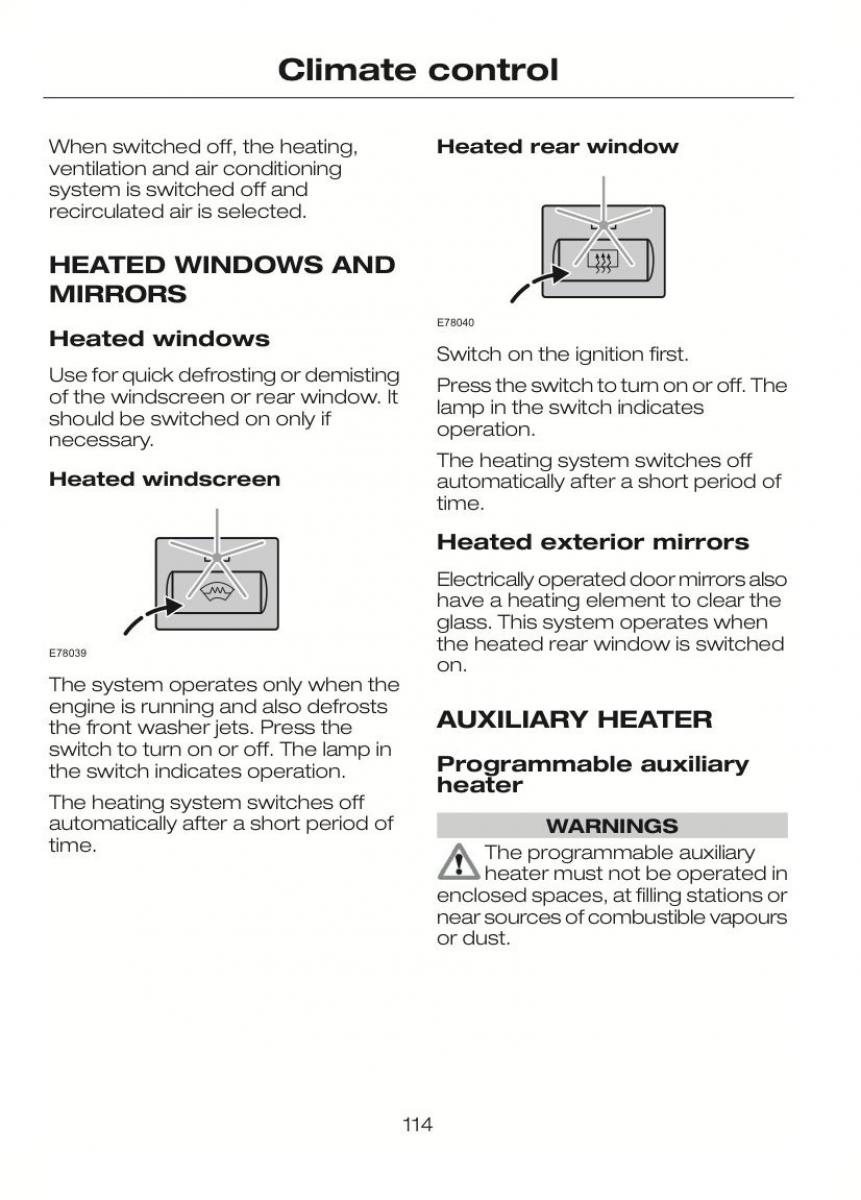 Ford C Max II 2 owners manual / page 118