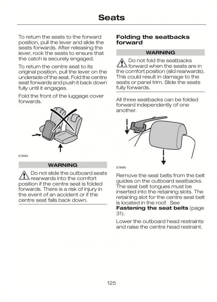 Ford C Max II 2 owners manual / page 129