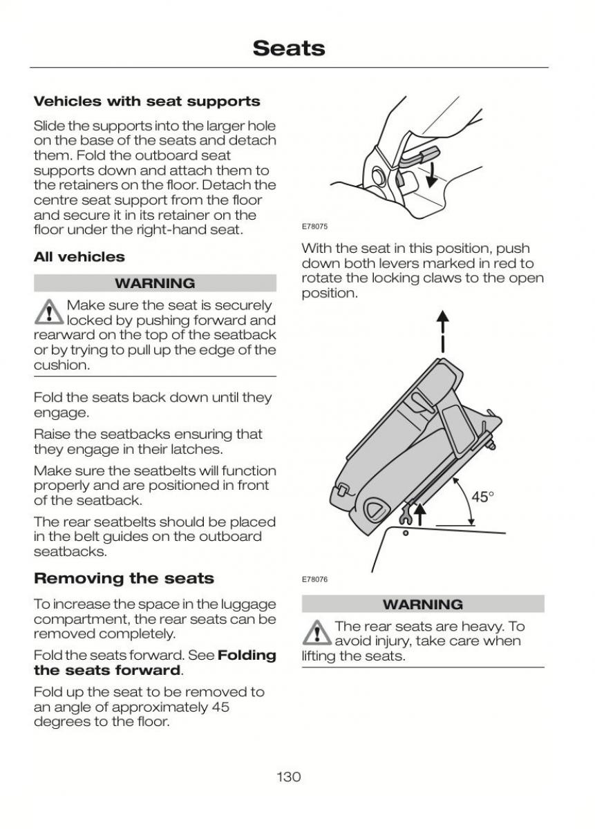 Ford C Max II 2 owners manual / page 134