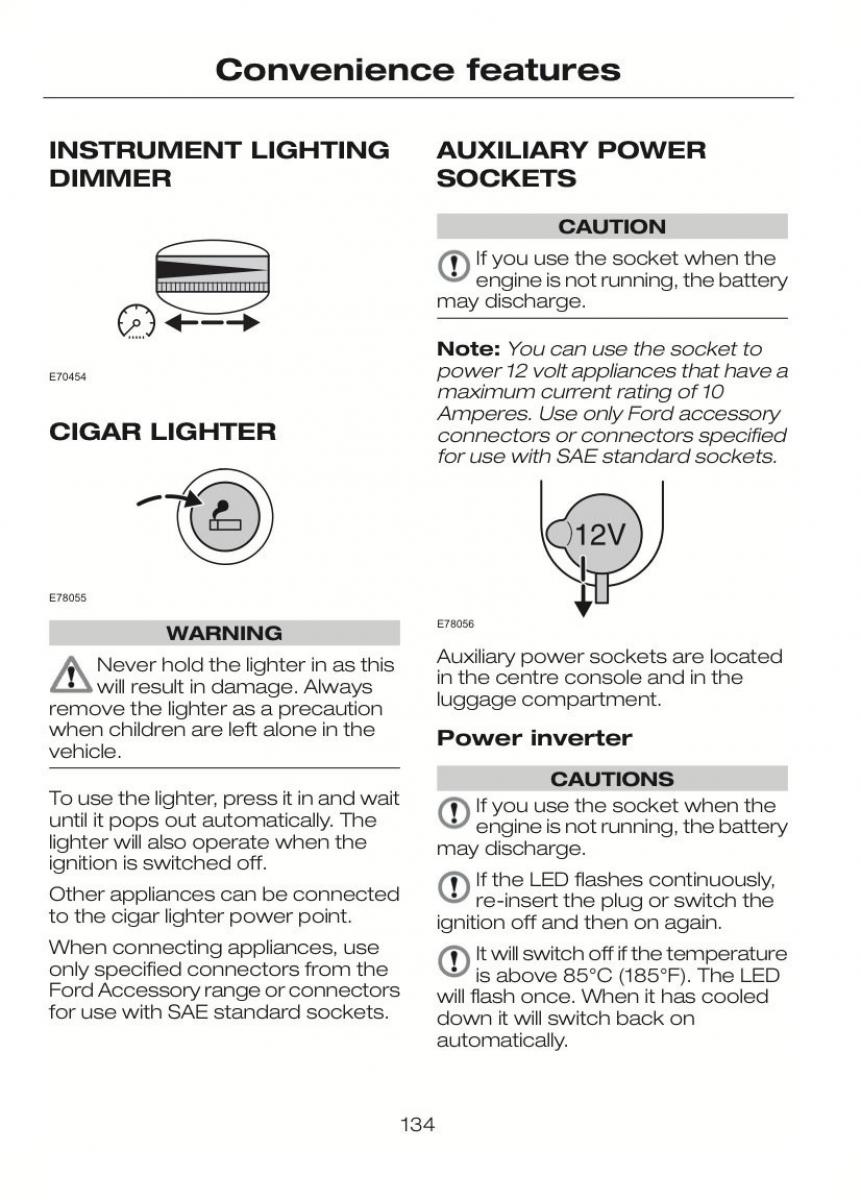 Ford C Max II 2 owners manual / page 138