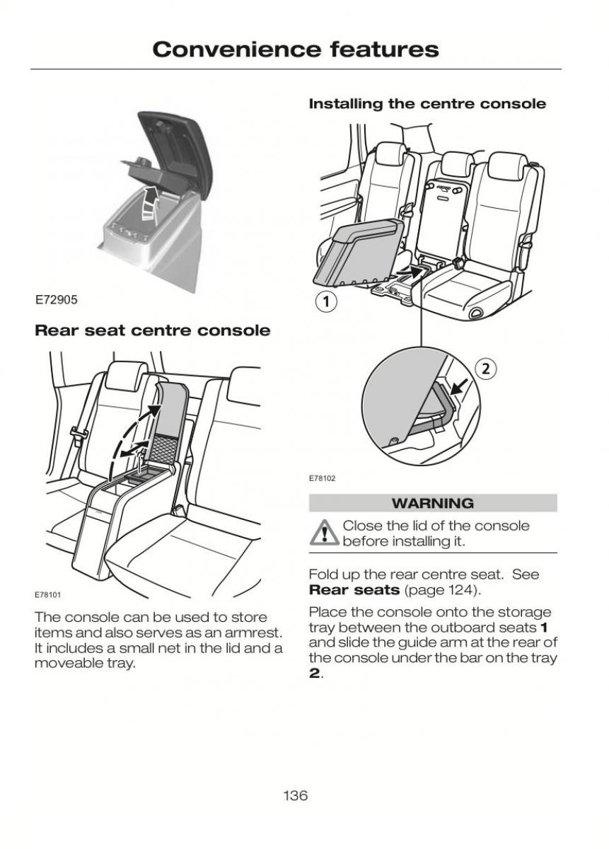 Ford C Max II 2 owners manual / page 140